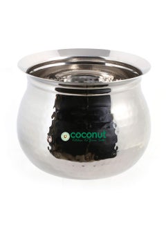Coconut Stainless Steel - Cookware/Oreo Hammered Handi -1 Unit - Capacity - 2600 ML