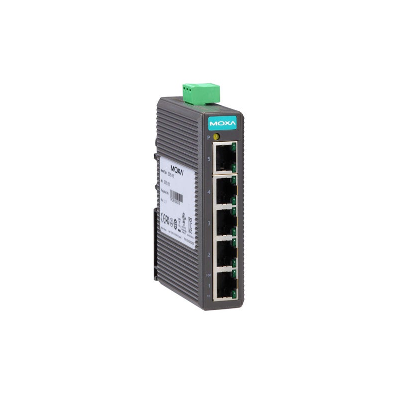 MOXA EDS-205 - Moxa 5 Port Entry Level unmanaged Ethernet Switch w/(5) 10/100BTX Ports (Plastic housing) (Power Supply not Included). - Image 5