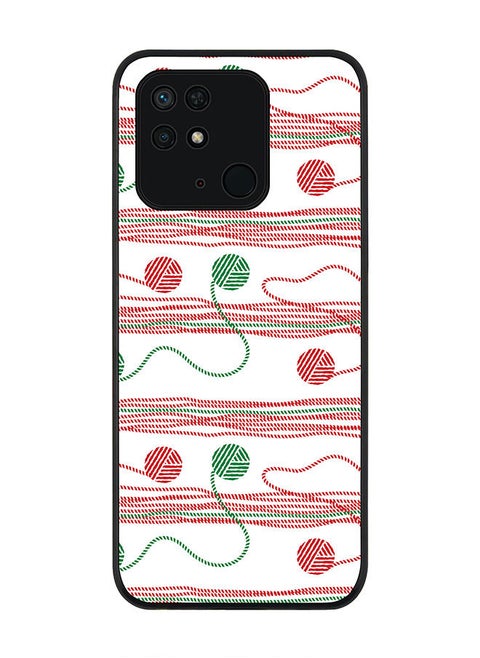 Rugged Black edge case for Redmi 10C 4G  Slim fit Soft Case Flexible Rubber Edges Anti Drop TPU Gel Thin Cover - Wool Roll