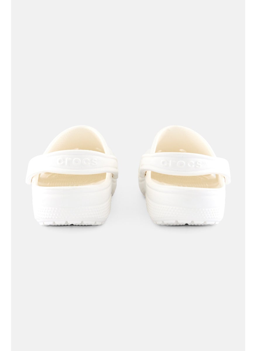crocs Men Sling Back Classic Clogs, White  - Image 3