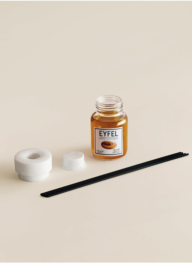 EYFEL Reed Diffuser Caramel Room Air Freshener 120ml  - Image 3