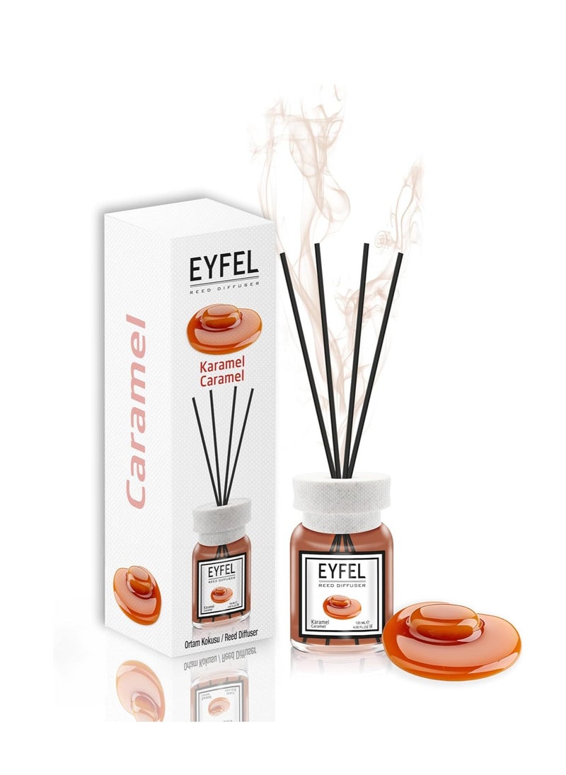EYFEL Reed Diffuser Caramel Room Air Freshener 120ml  - Image 1