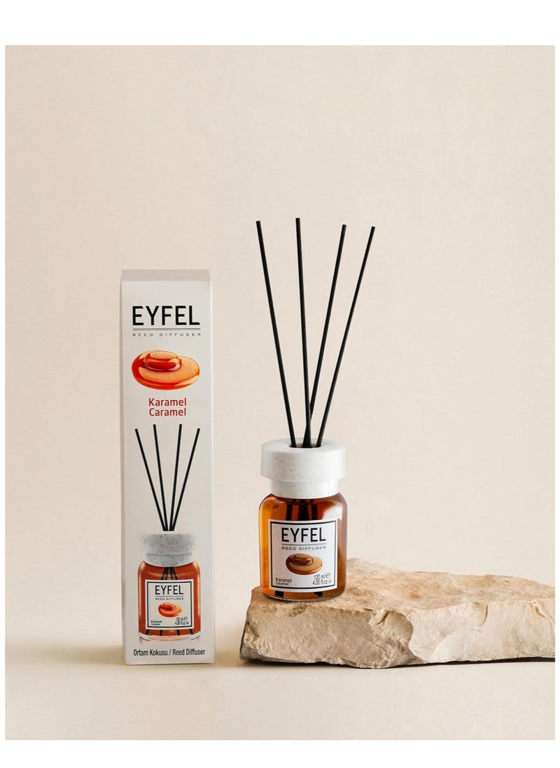 EYFEL Reed Diffuser Caramel Room Air Freshener 120ml  - Image 2