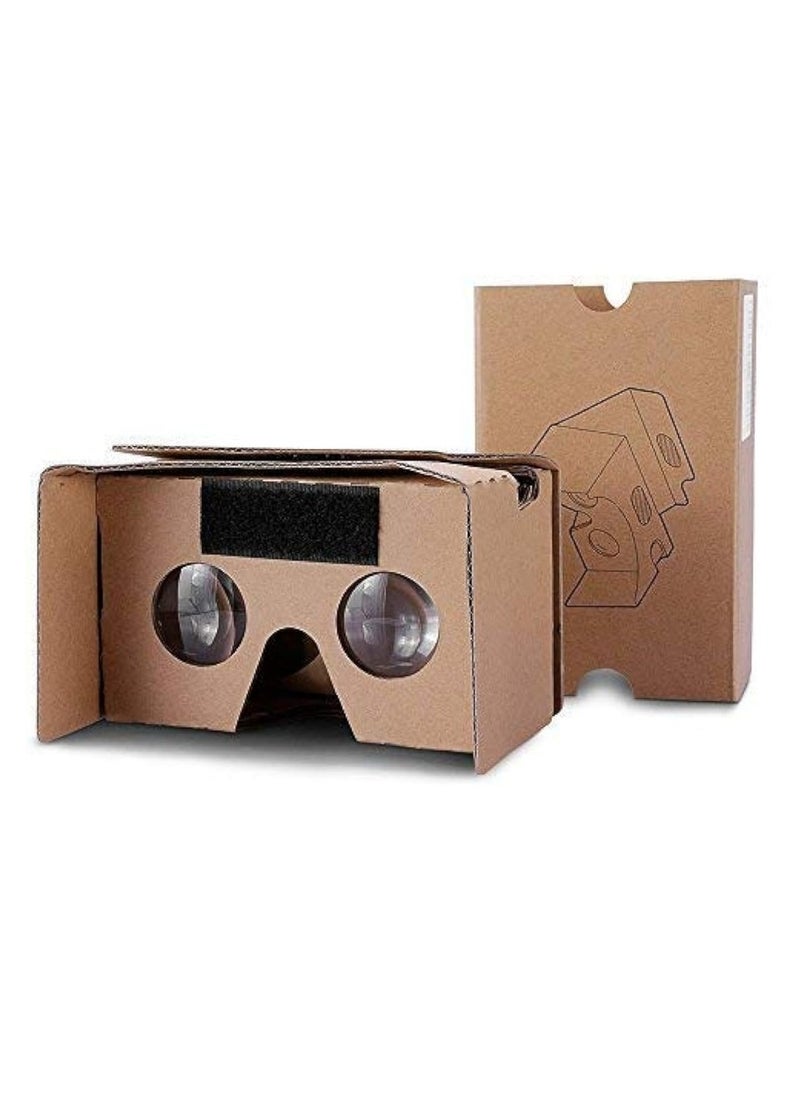 Generic 2 Pack VR Headsets 3D Box Virtual Reality Gl With Big Clear 3D Optical Lens And Comfortable Head Strap For All 3-6 Inch Smartphones (VR2.0 Yellow 2 Pack)  - Image 2