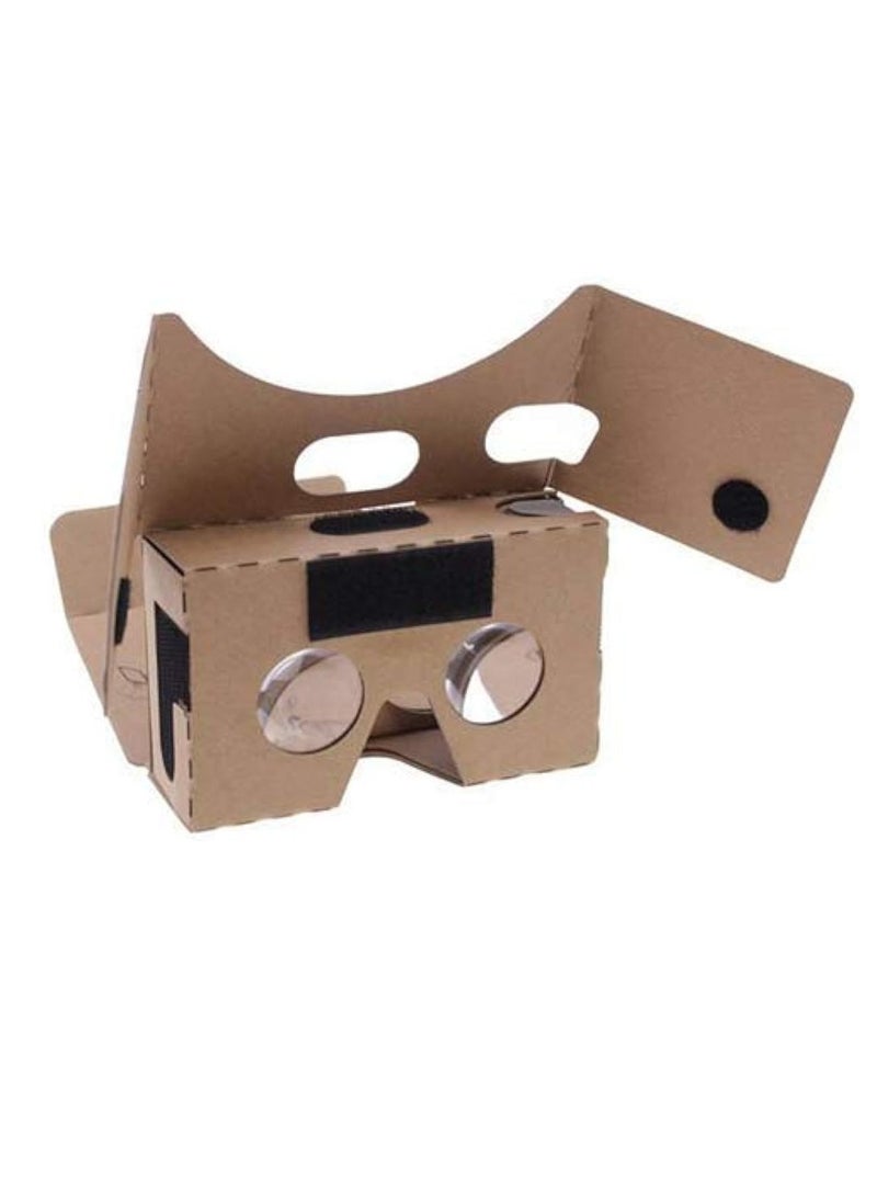 Generic 2 Pack VR Headsets 3D Box Virtual Reality Gl With Big Clear 3D Optical Lens And Comfortable Head Strap For All 3-6 Inch Smartphones (VR2.0 Yellow 2 Pack)  - Image 3