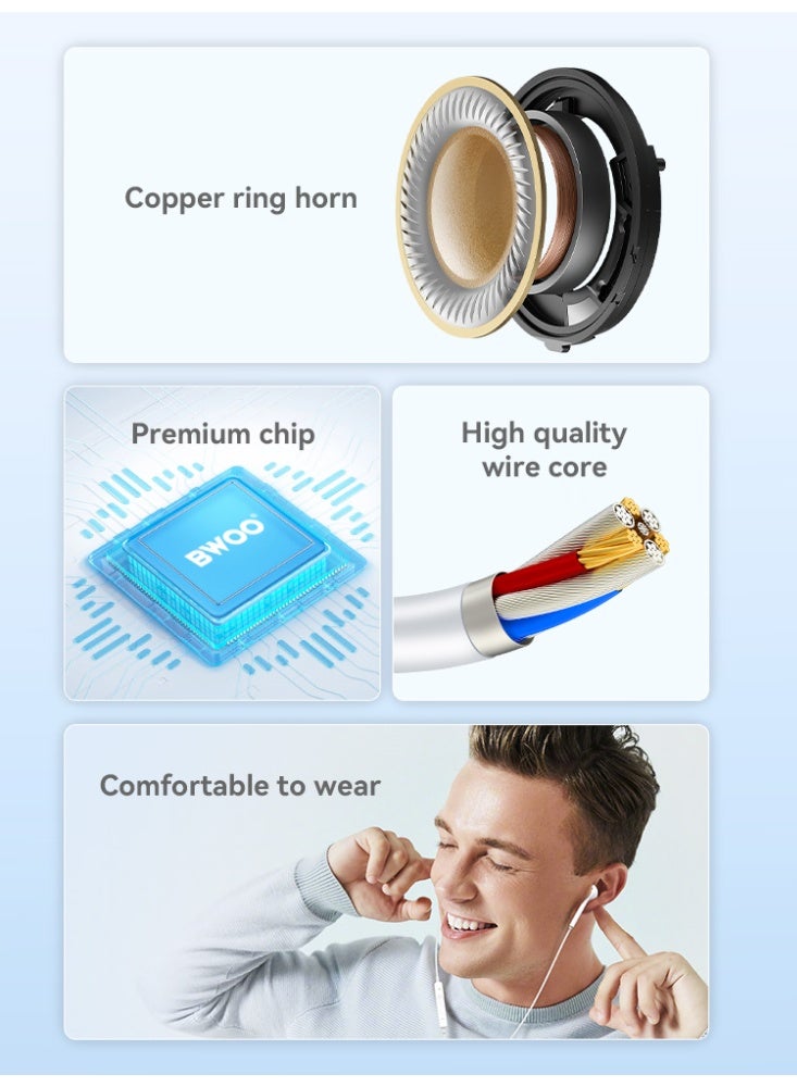 BWOO Lightning Wired Earphone With Microphone - Image 5