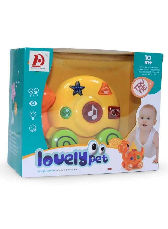 Pull-Along Musical Snail with Light - Image 1