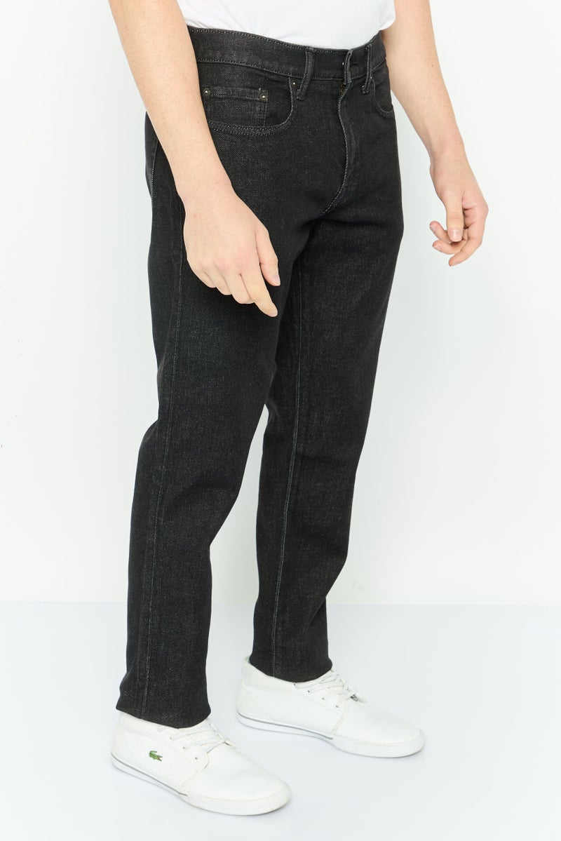 GAP Men Slim Fit Plain Stretchable Jeans, Black - Image 3