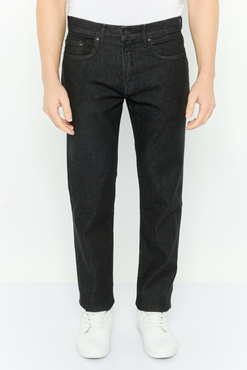 GAP Men Slim Fit Plain Stretchable Jeans, Black - Image 1
