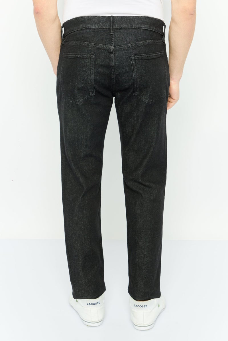 GAP Men Slim Fit Plain Stretchable Jeans, Black - Image 4