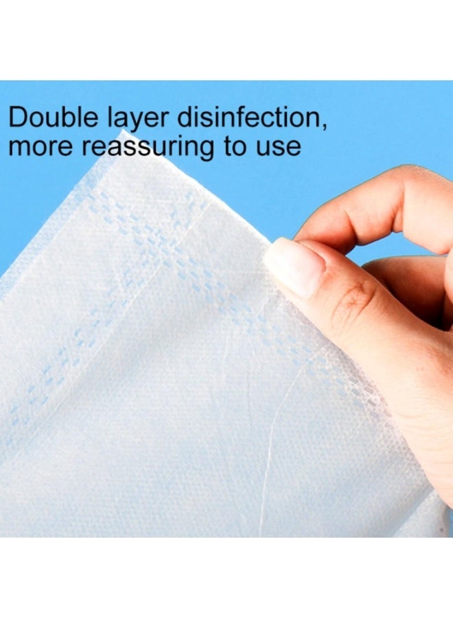 Disposable Bedding 1 Sets Of Portable Disposable Bedding Travel-Ready 4-Piece Double Set with Bed Sheets, Quilt Cover, and Pillowcase for Convenient Travel Use Green - Image 2