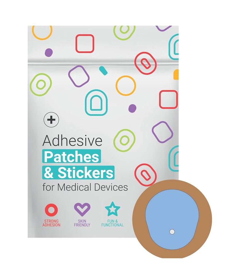 Glucomart Adhesive UnderPatch for Dexcom G7 & Stelo CGM (10-Pack) – Waterproof, Hypoallergenic Sensor Tape with External Adhesive Ring – Secure CGM Hold, Easy Placement, Skin-Friendly Protection - Image 1