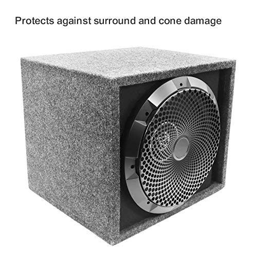 RECOIL 8-Inch High Excursion Black Steel Mesh Subwoofer Grille - Image 4