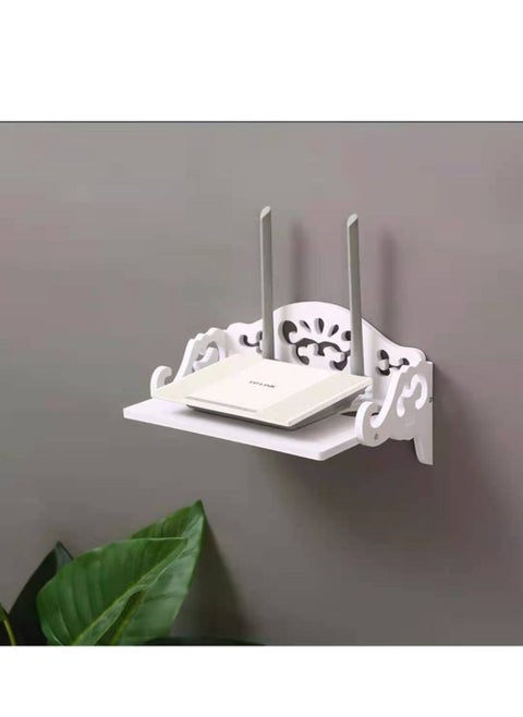 Wall Mounted Top Hanging Wifi Router Shelf Router Storage Wall Shelf Wifi Set Rack TV Set top Rack Router Shelf