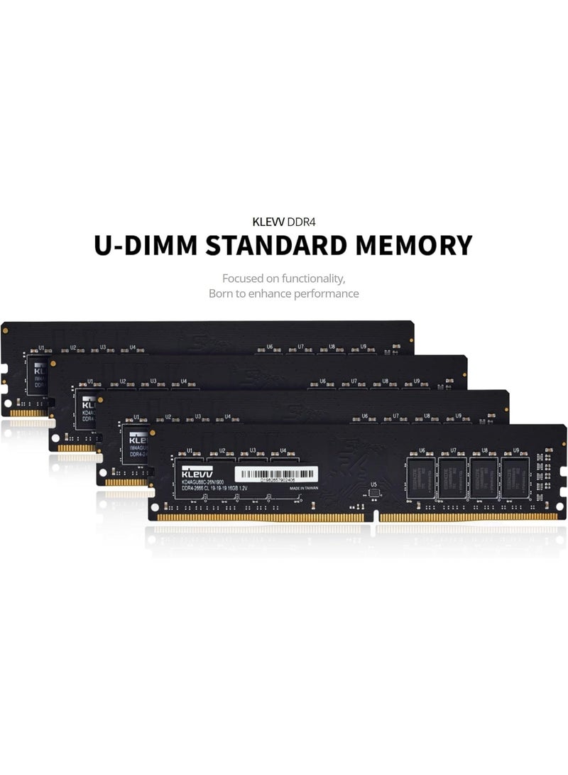 KLEVV DDR4 16GB (1x16GB) 3200MHz CL22 1.2V UDIMM Desktop Ram Memory SK Hynix Chip (KD4AGUA80-32N220A) - Image 2
