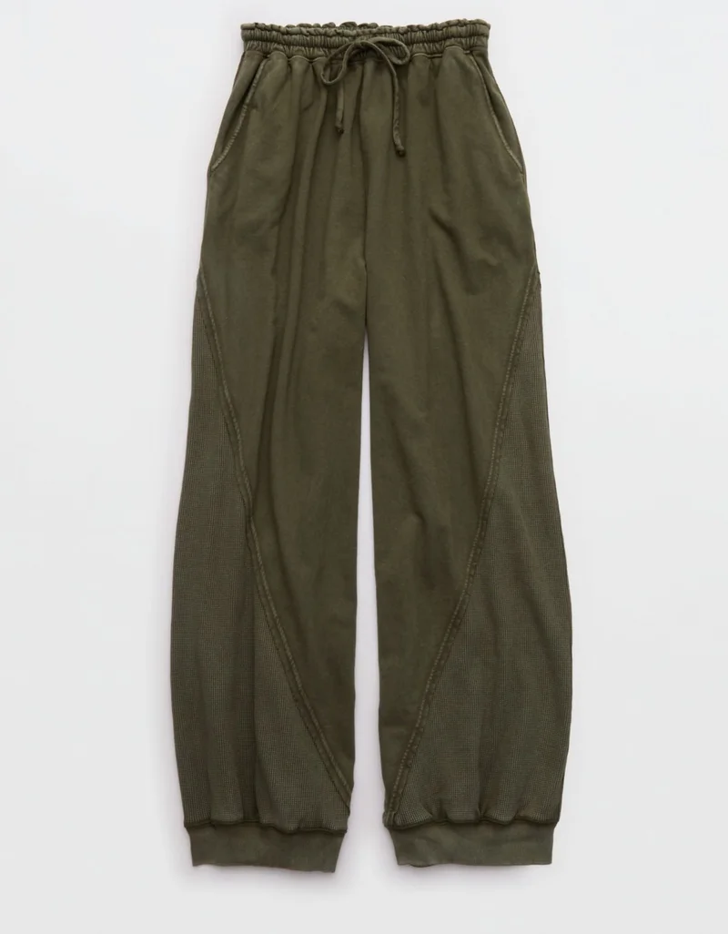 Aerie Aerie Unwind Waffle Jogger