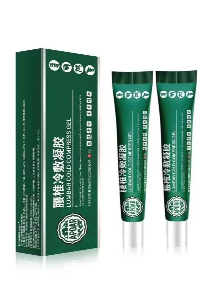 APGAR 2PCS Lumbar Cold Compress Gel , Relieves Pain Joints, Cervical Spine And Lumbar Discs,Knee Pain Relief , Natural Herbal Joint Pain Relief Gel 20g  - Image 1