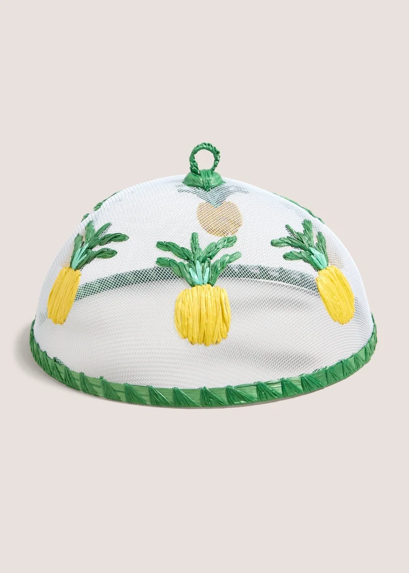 Matalan Pineapple Food Cover White
