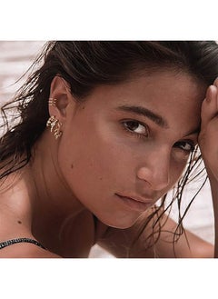 Mevecco Mevecco Women Ear Cuff Earring Gold Non Pierced Ear Cartilage Clip on Wrap Hoop 14K Gold Filled Tiny Boho Beach Simple Minimalist Delicate Handmade Hypoallergenic Jewelry Gift-Sold as Single/Pair  - Image 2