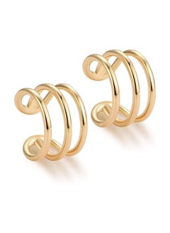 Mevecco Mevecco Women Ear Cuff Earring Gold Non Pierced Ear Cartilage Clip on Wrap Hoop 14K Gold Filled Tiny Boho Beach Simple Minimalist Delicate Handmade Hypoallergenic Jewelry Gift-Sold as Single/Pair  - Image 1