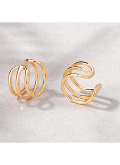 Mevecco Mevecco Women Ear Cuff Earring Gold Non Pierced Ear Cartilage Clip on Wrap Hoop 14K Gold Filled Tiny Boho Beach Simple Minimalist Delicate Handmade Hypoallergenic Jewelry Gift-Sold as Single/Pair  - Image 5