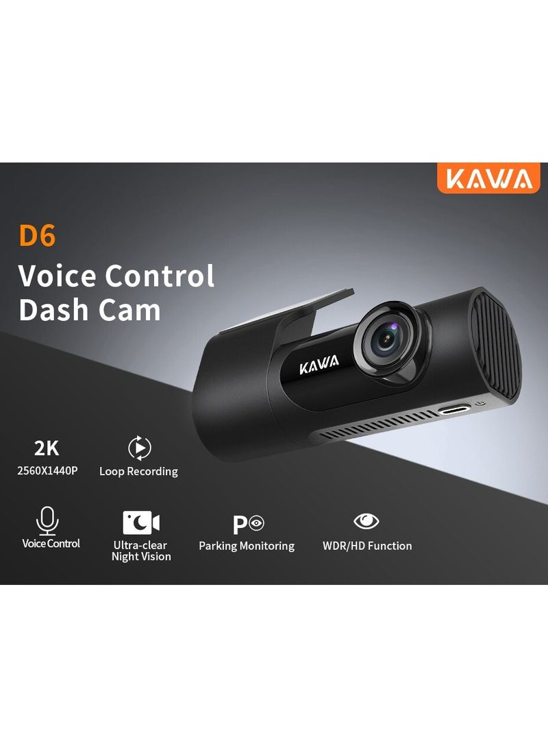 KAWA Dash Cam D6 - Voice Control - Image 1