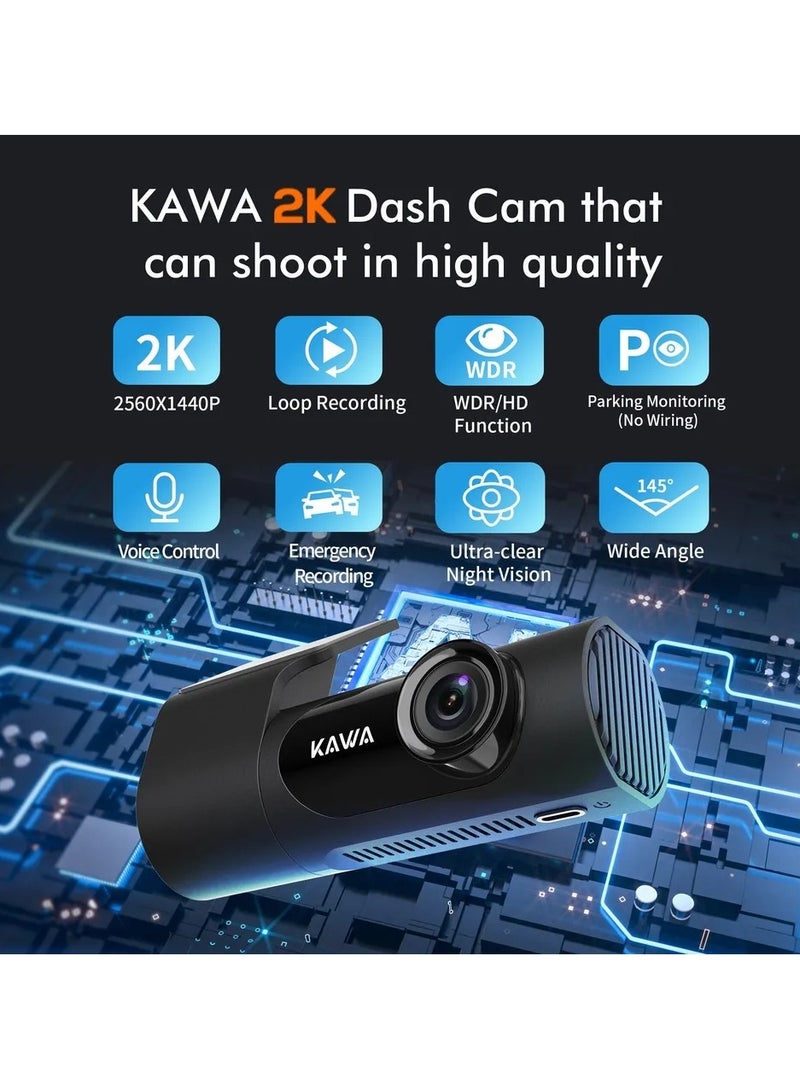 KAWA Dash Cam D6 - Voice Control - Image 5