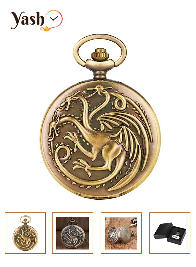 ياش ساعة جيب كوارتز منزل تارغارين لعبة العروش - Image 1