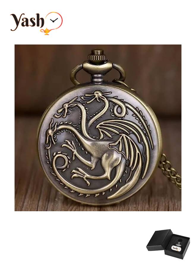 ياش ساعة جيب كوارتز منزل تارغارين لعبة العروش - Image 3