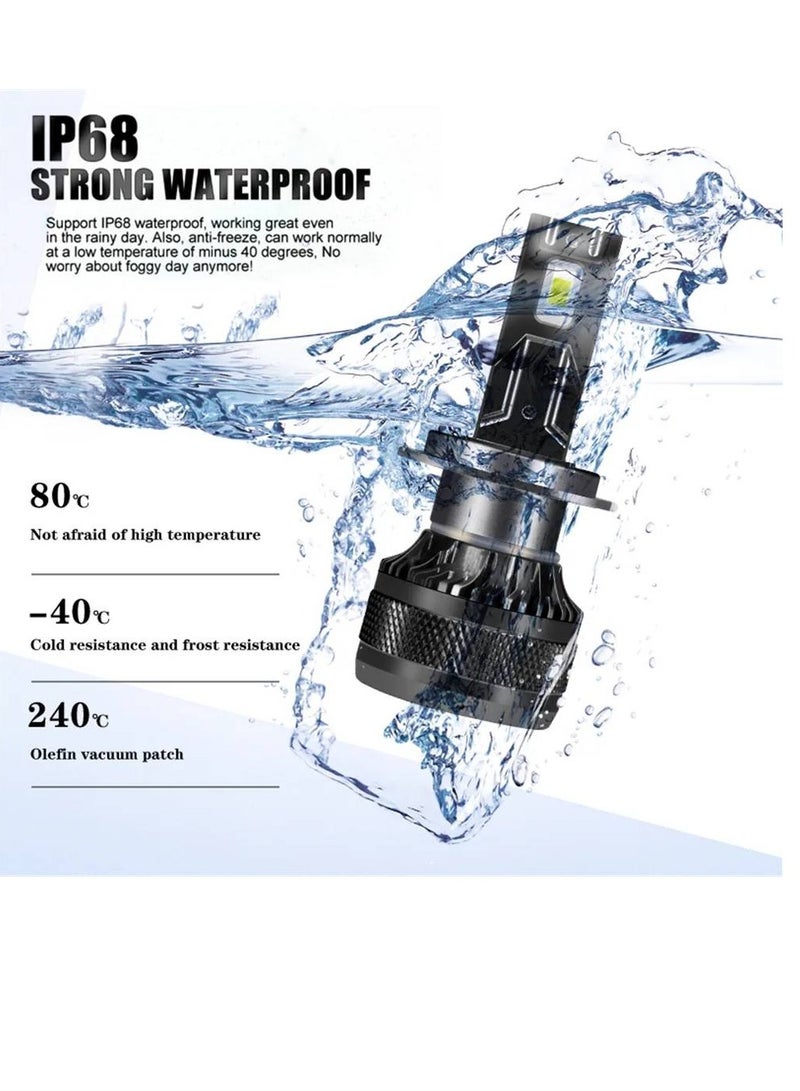 Loquat Car LED Headlight 6000K 55W  5800LM Auto LED Lamp Turbo Fog Light 12V ( 9005/HB3) - Image 5