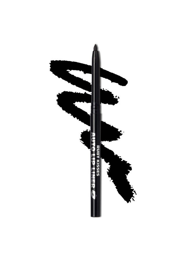 Ruby Kisses Auto Lip Liner, Black - Image 1