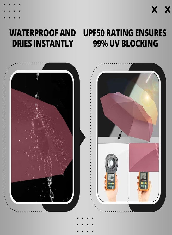 Robustt Wind Resistant Waterproof Umbrella - Red (Pack of 5) | Auto Open & Close Mechanism | Lightweight & Compact | Heavy Duty | Travel- Friendly - Image 5