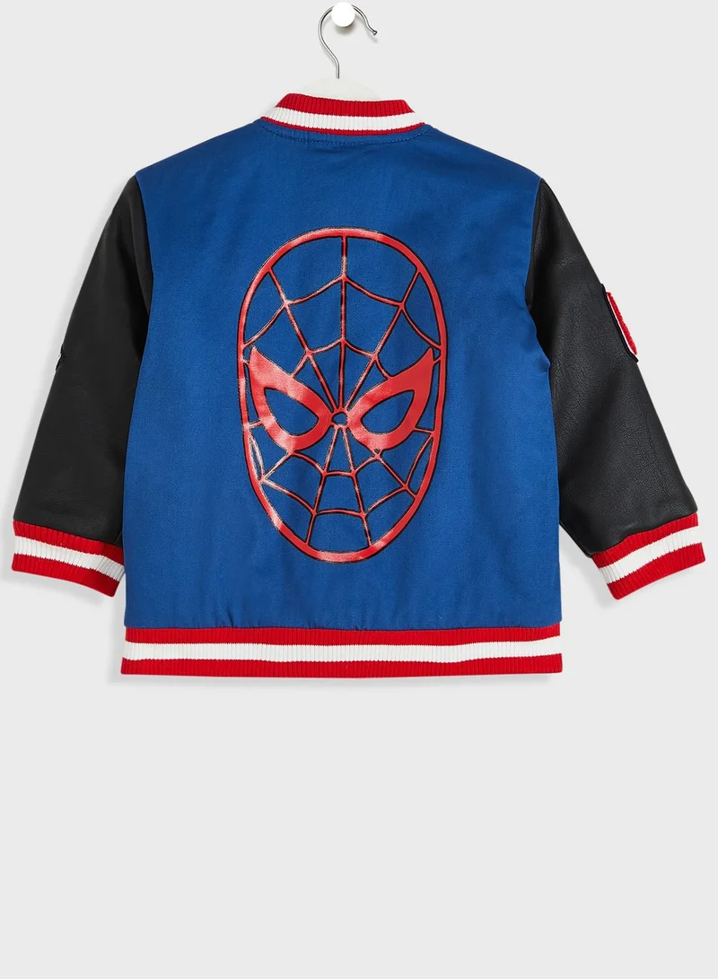 Cotton On Kids Spider Man Bomber Jacket