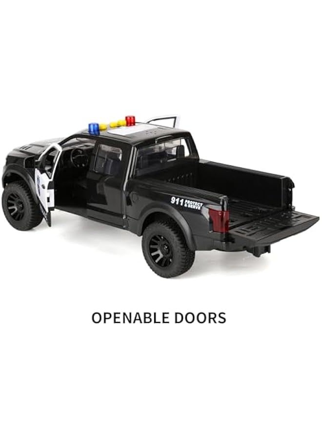 Police Pickup Truck Toys for 3+ Year Old Boys Big Police Car Toy with Sound and Light Friction Power Toy Trucks Birthday for Kids Ages 3-8 - Image 4