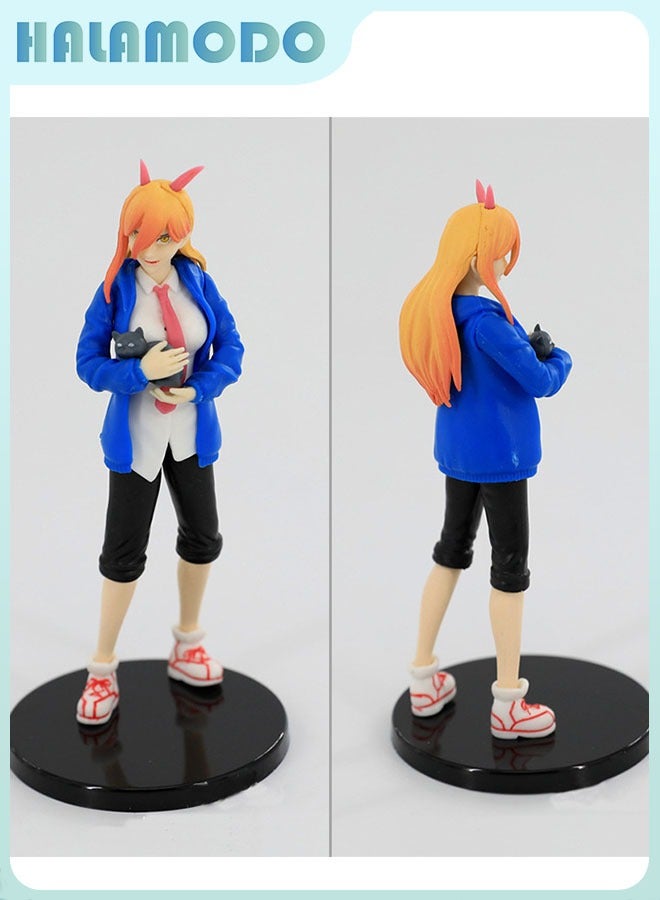 هالامودو سلسلة المنشار رجل يقف قوة نموذج الحرف اليدوية ، شخصيات الرسوم المتحركة لعبة ديكور 18.5 سم - Image 1