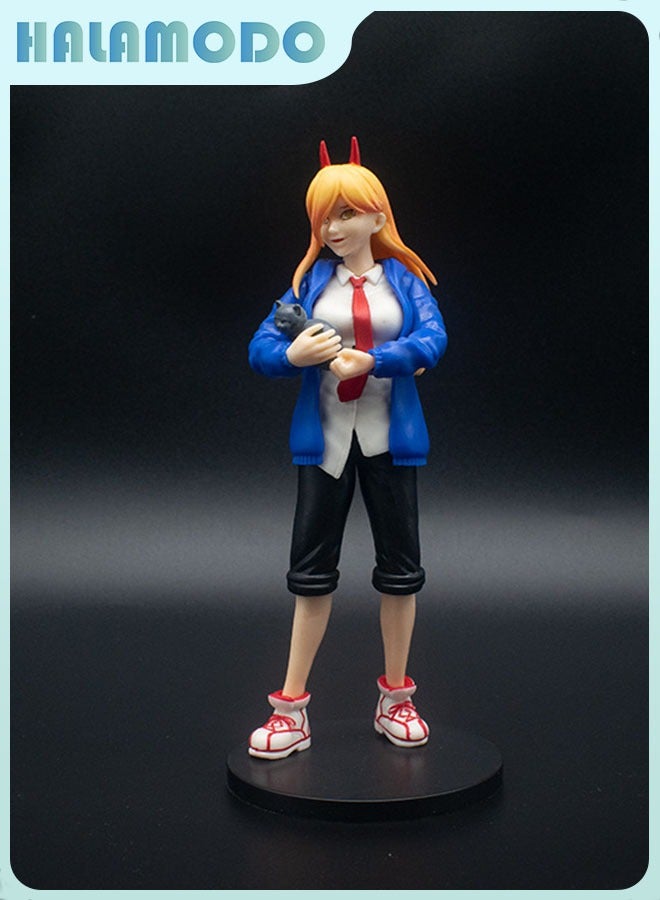 هالامودو سلسلة المنشار رجل يقف قوة نموذج الحرف اليدوية ، شخصيات الرسوم المتحركة لعبة ديكور 18.5 سم - Image 3