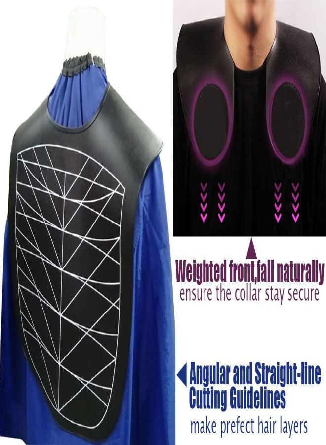 Aiseely Hair Cutting Collar Hair Salon Stylist Cape Waterproof Rubber Neck Wrap Neck Guard Professional Hair Dye Cover Smock For Hairdressing Hair Cut Accessories - Image 5