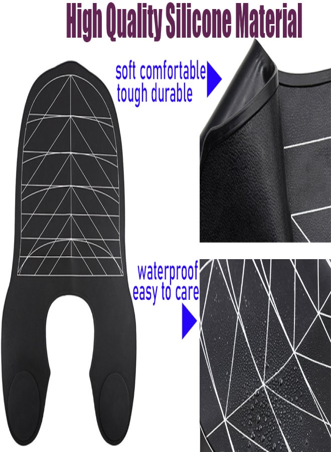 Aiseely Hair Cutting Collar Hair Salon Stylist Cape Waterproof Rubber Neck Wrap Neck Guard Professional Hair Dye Cover Smock For Hairdressing Hair Cut Accessories - Image 4
