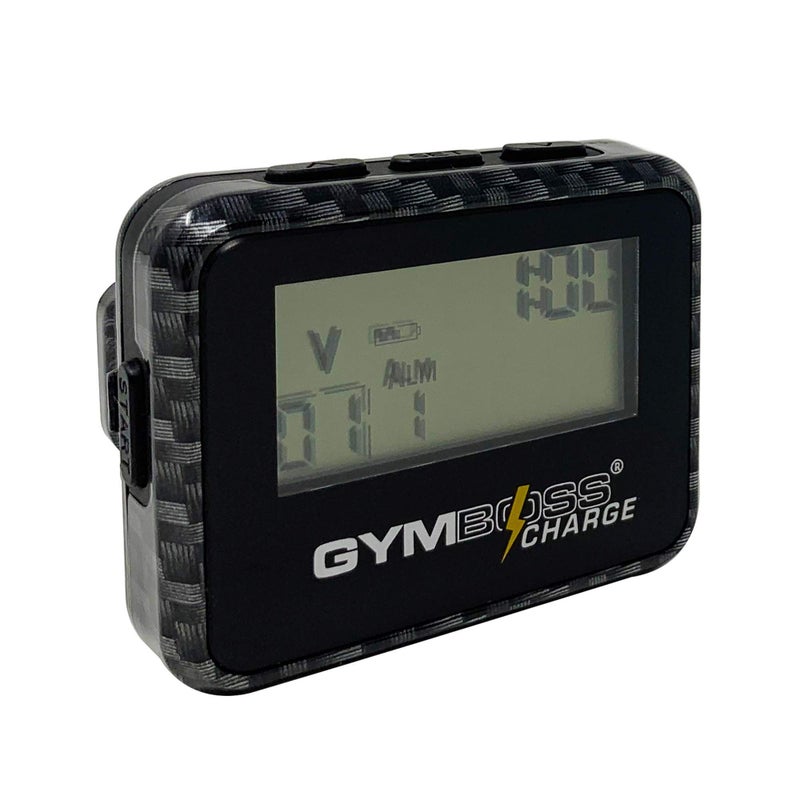 Gymboss مؤقت فترات جيمبوس شارج وساعة توقيت (أسود كربوني) - Image 5