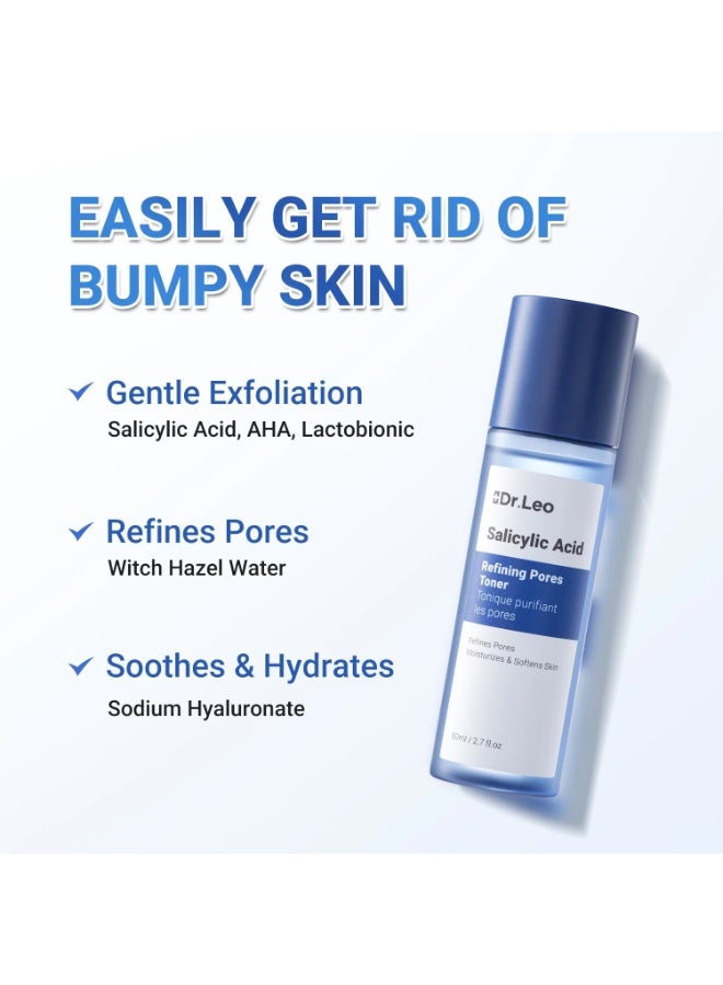 Dr.Leo Dr. Leo Salicylic Acid Face Toner – Gentle Pore-Exfoliating Skincare for Oily and All Skin Types - Image 4