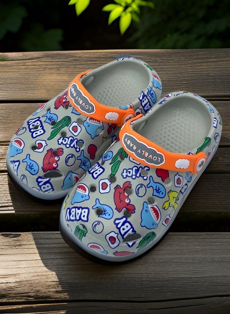 Style Kids Anti Slip Cartoon Printed Sandals And Clogs Slippers - Image 2