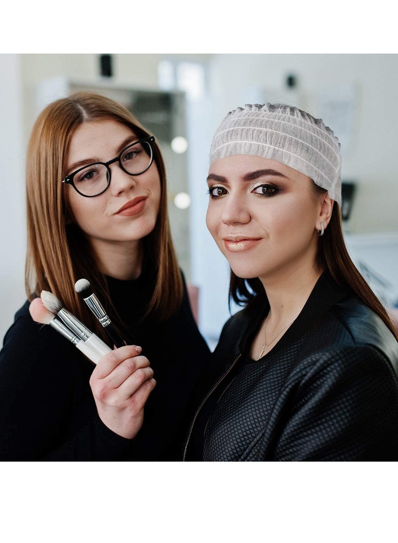 Loquat 100 Pieces Disposable Spa Headbands, Soft Stretch Non-Woven Facial Cloth - Image 3