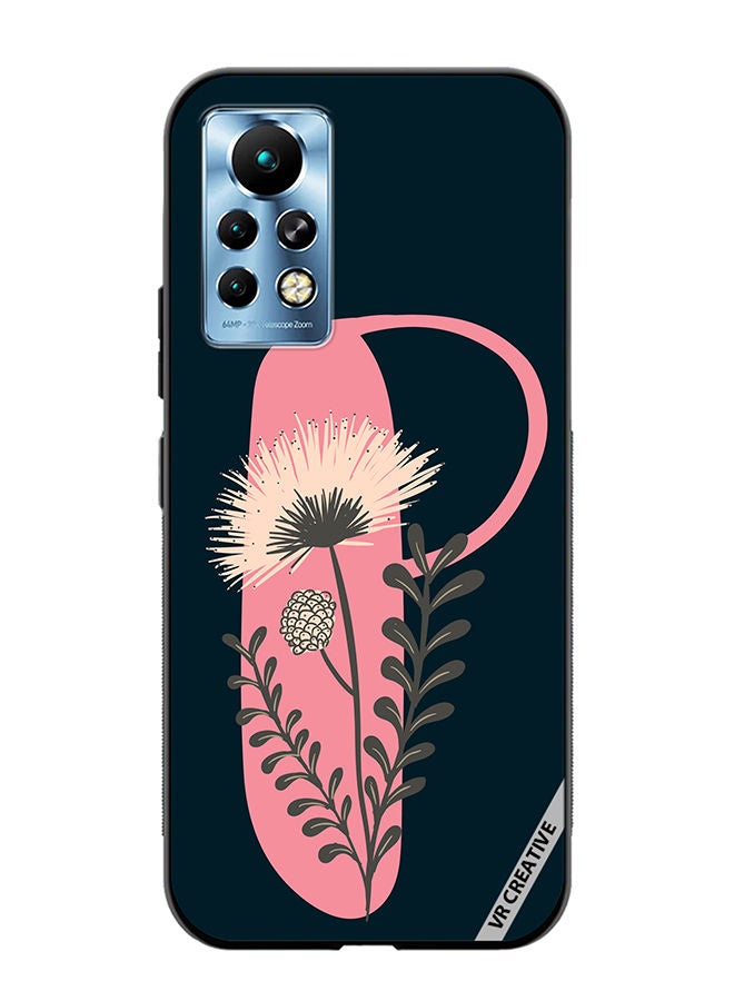 VR CREATIVE Protective Case Cover For Infinix Note 11 Pro Alphabet P Design Multicolour - Image 1
