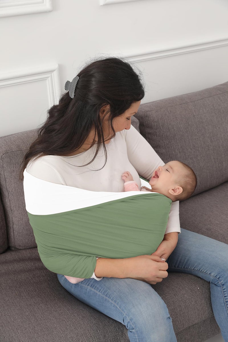 Kloovete Baby Wrap Carrier, Reversible Bonding Comforter, Soft & Stretchy Baby and Infant Sling, Perfect Baby Carrier Wrap Sling for Newborn and Infant up to 35 lbs. - Image 5