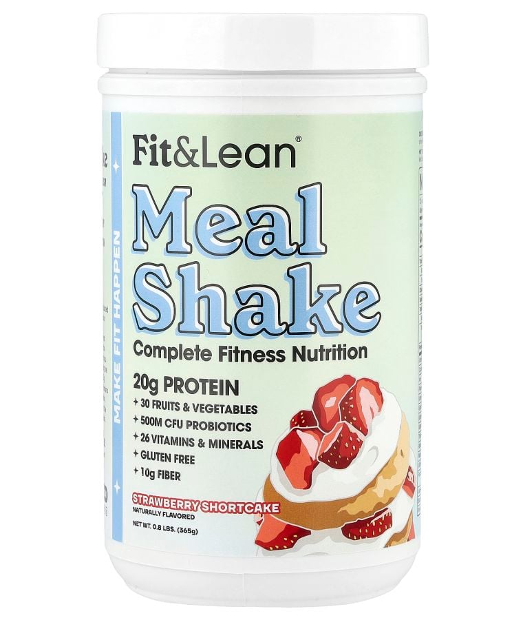 Fit & Lean Meal Shake Complete Fitness Nutrition Strawberry Shortcake 0.8 lbs (365 g)