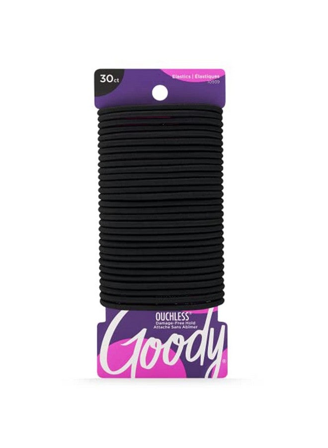 قودي  ربطات شعر مرنة من جودي أوتشليس - 30 قطعة، لون أسود، 4 مم، أربطة مطاطية للشعر، إكسسوارات شعر بدون ألم للنساء والرجال، مصممة لضفائر طويلة الأمد، ذيل الحصان، وغيرها، لجميع أنواع الشعر - Image 1
