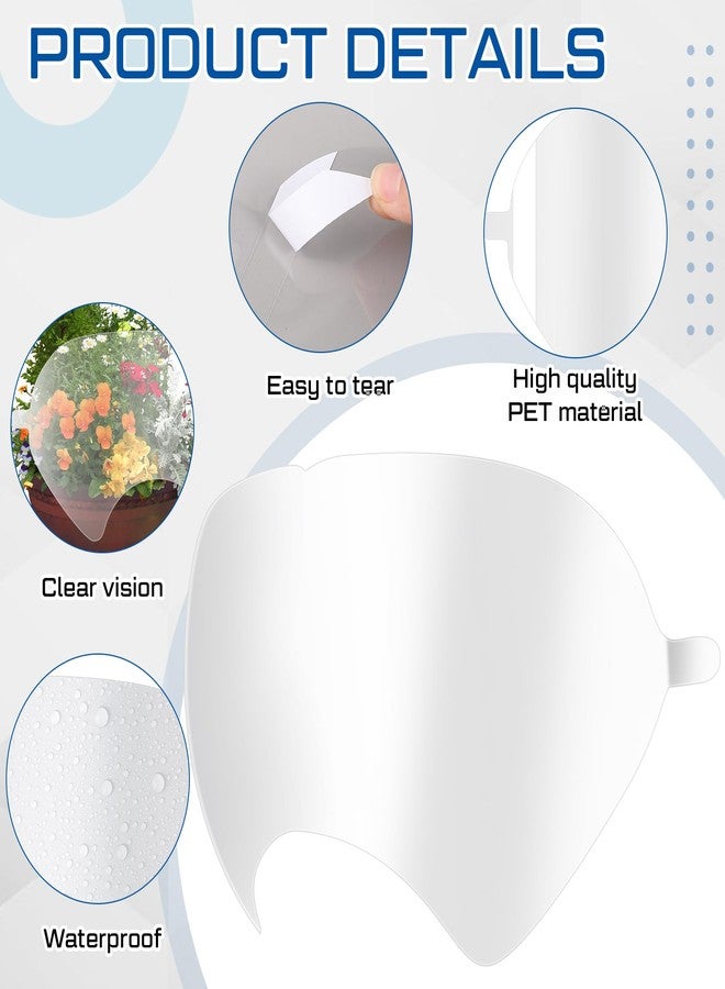 Tellegloww 2 Pcs Replacement Parts Lens Assembly for 6000 Series Full Face Respirator and 20 Pcs Peel off Lens Cover Compatible with 6000, 6700, 6800, 6900 Series Full Face Cover - Image 4