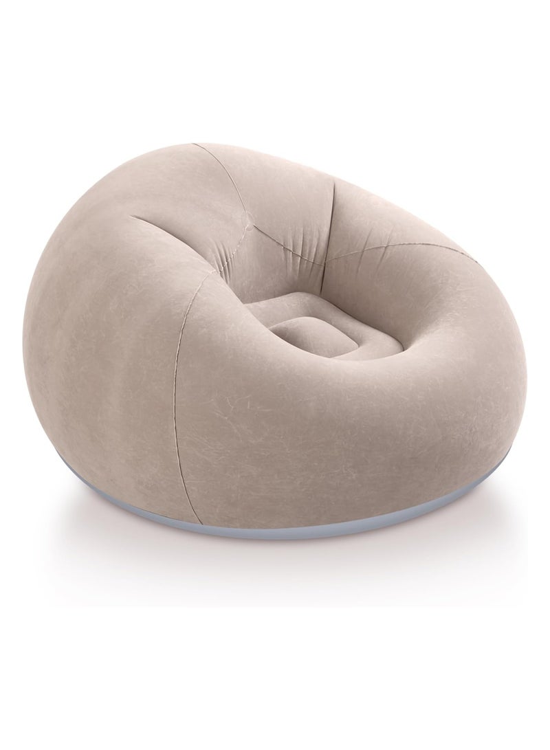 Roman Gifts Inflatable Bean Bag Sofa Portable Lazy Lounge Chair with Air Pump | Foldable PVC Flocked Bean Bag for Bedroom, Living Room, and Camping - Image 1