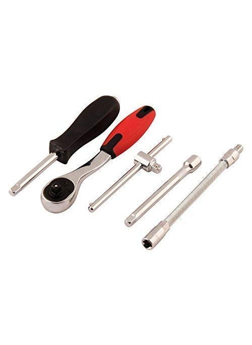 VATSAL VATSAL 46 in 1 Pcs Tool Kit Screwdriver Set and Socket Set Wrench Set 14 inch Drive Socket Set Multi Purpose Combination Tool Case Precision Socket SetMulticolour  - Image 2