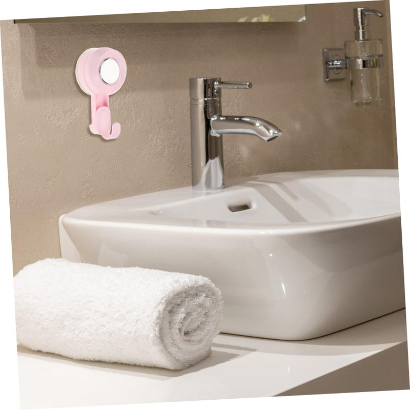 Pink Heavy Duty Cup Hooks Strong Adhesive No Drill Bathroom Kitchen Shower Wall Hangers - Image 3
